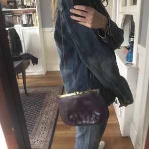 Vintage purple pleather purse